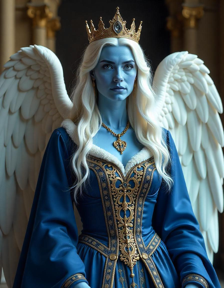 Queen Glaciana of Icelandia and part of the Crimson Alliance Universe.