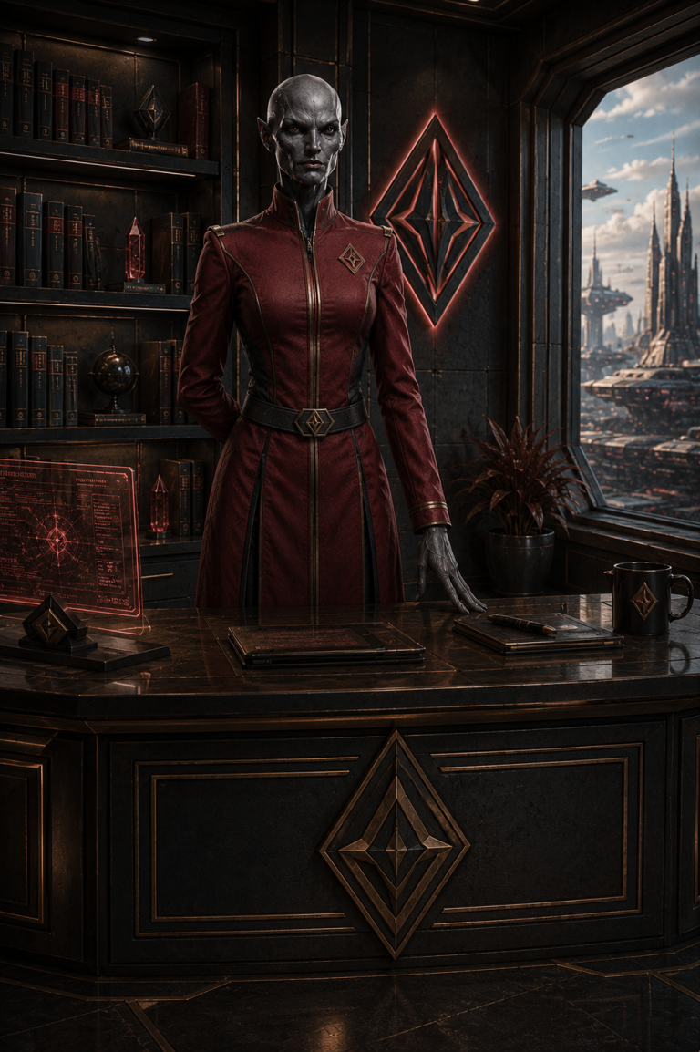 Cmdr Rayden is a commander of the Smuggler's Guild and is Adrian Flynn's first contact to join the guild
